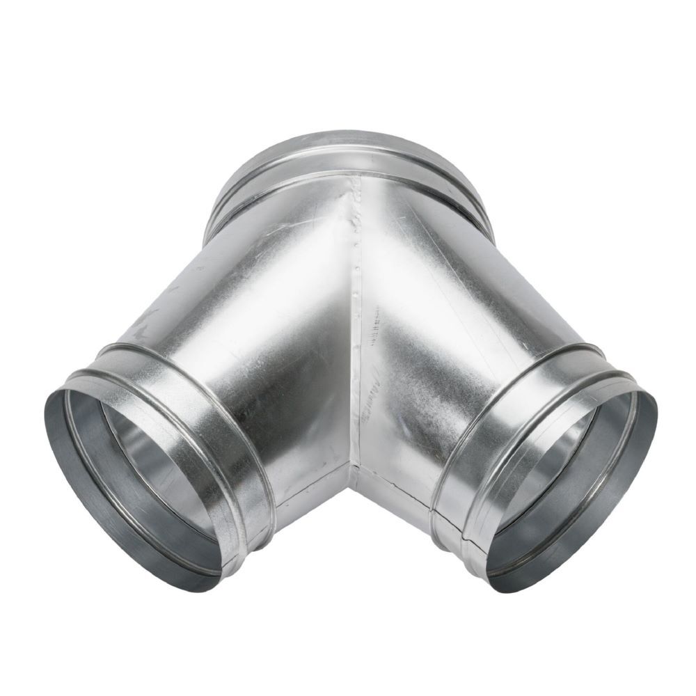 Wilms Hosenrohr mit 2 x 405 mm Durchmesser silber Produktbild Wilms Hosenrohr mit 2 x 405 mm Durchmesser silber