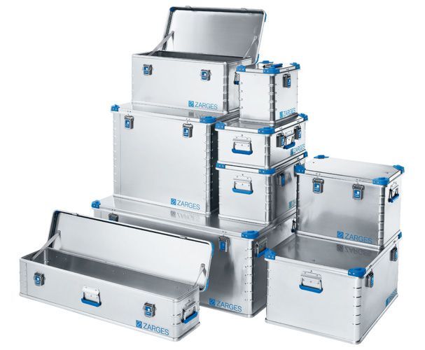 ZARGES Alu-Eurobox; 60l; IM: 550x350x310mm. geschäumte Deckeldichtung Produktbild ZARGES Alu-Eurobox; 60l; IM: 550x350x310mm. geschäumte Deckeldichtung