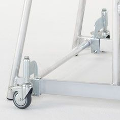 ZARGES Rollensatz Maschinentritt Z600,  Federbremsrollen zu Maschinentritt Produktbild ZARGES Rollensatz Maschinentritt Z600,  Federbremsrollen zu Maschinentritt