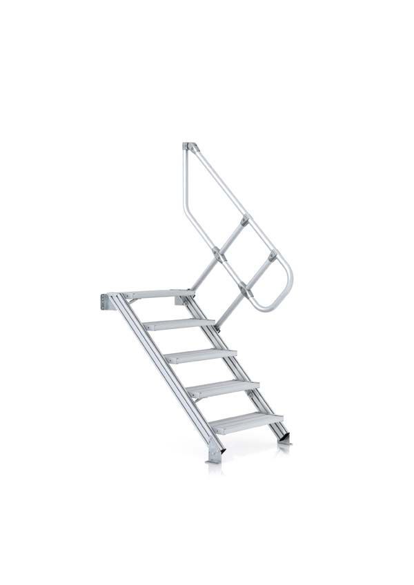 Zarges Leichtmetall Treppe mit 5 Stufen Neigung 45 Grad Produktbild Zarges Leichtmetall Treppe mit 5 Stufen Neigung 45 Grad
