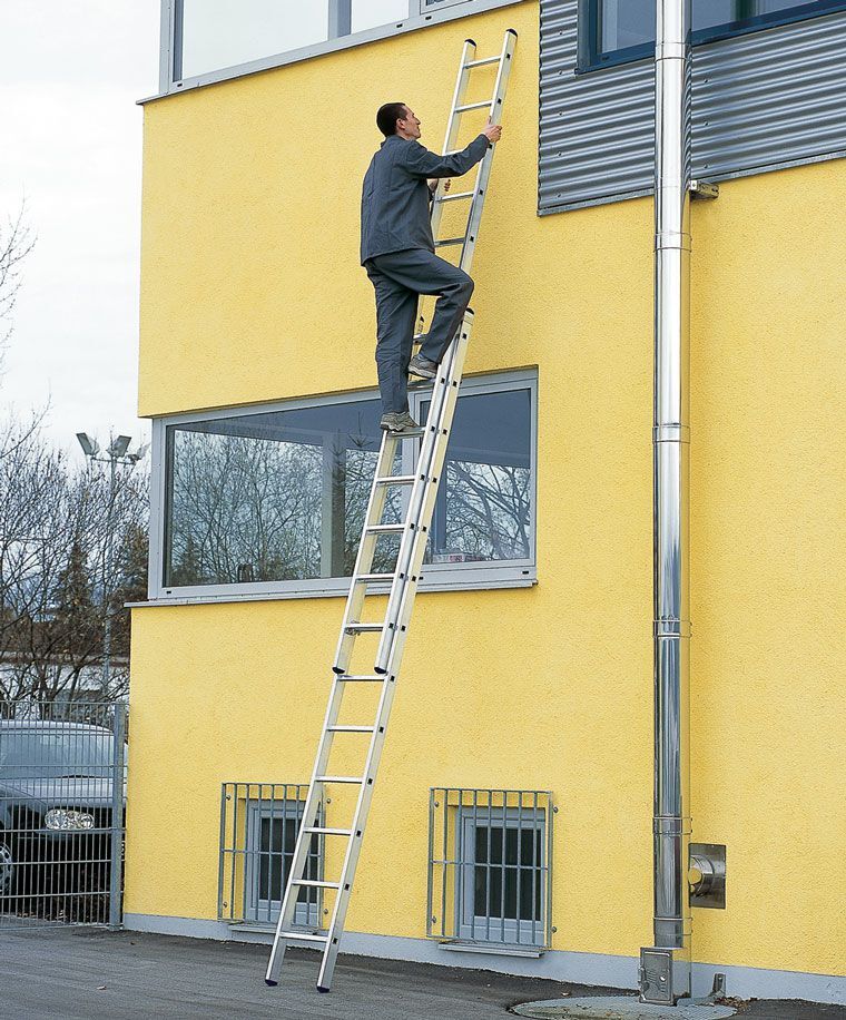 ZARGES LM-Schiebeleiter, 2-tlg. Z600, 2 x 12 Sprossen Leiterlänge max. 6,09 m ZARGES LM-Schiebeleiter, 2-tlg. Z600, 2 x 12 Sprossen Leiterlänge max. 6,09 m
