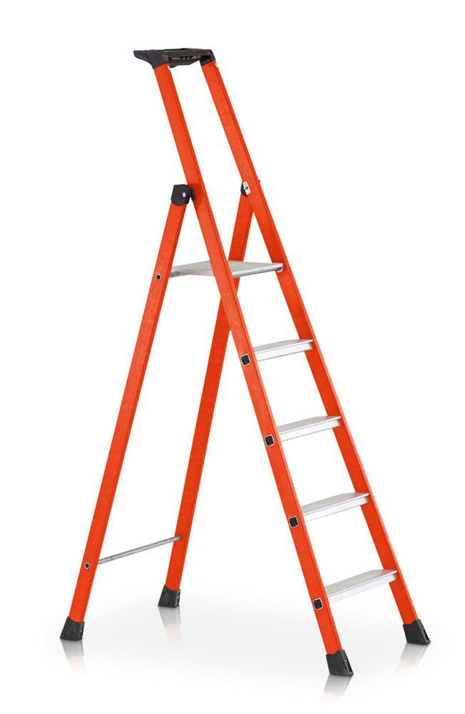 ZARGES Kst.-Stufen-Stehleiter Z600, 7 Stufen Leiterlänge 2,40 m Produktbild ZARGES Kst.-Stufen-Stehleiter Z600, 7 Stufen Leiterlänge 2,40 m