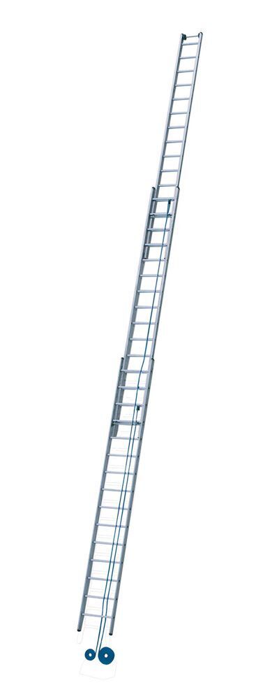 ZARGES LM-Seilzugleiter, 3-tlg. Z600, 3 x 22 Sprossen Leiterlänge max. 15,90 m ZARGES LM-Seilzugleiter, 3-tlg. Z600, 3 x 22 Sprossen Leiterlänge max. 15,90 m