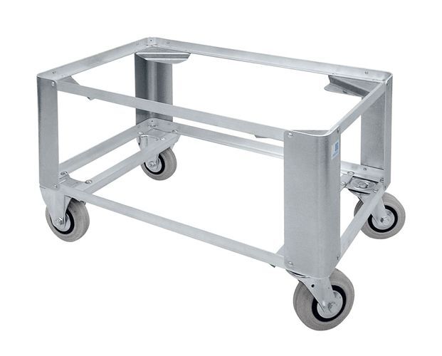 ZARGES Untersetzwagen W152; für AM 800x600. 2 Lenk- und 2 Bockrollen, Ø 125 mm Produktbild ZARGES Untersetzwagen W152; für AM 800x600. 2 Lenk- und 2 Bockrollen, Ø 125 mm