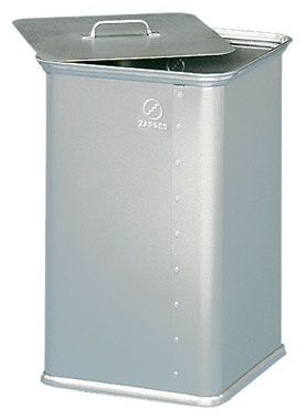 ZARGES Alu-Abfallsammler; IM: 300x300x500mm. Eloxiert, stapelbar, ca. 45l Produktbild ZARGES Alu-Abfallsammler; IM: 300x300x500mm. Eloxiert, stapelbar, ca. 45l