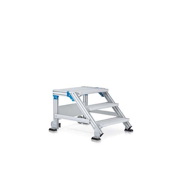 Zarges LM-Treppenpodest 3 stufig Stufenbreite 800 mm Produktbild Zarges LM-Treppenpodest 3 stufig Stufenbreite 800 mm