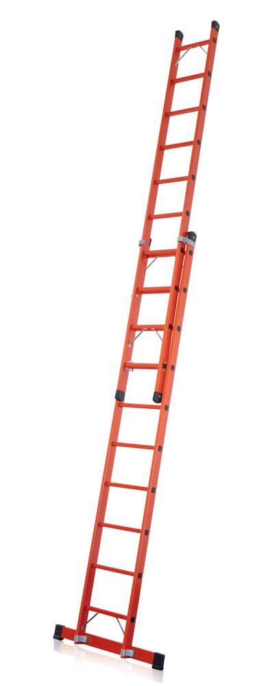 Zarges GFK-Schiebeleiter 2 x 10 Sprossen Z600 Produktbild Zarges GFK-Schiebeleiter 2 x 10 Sprossen Z600