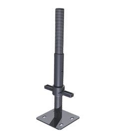 ZARGES Fußplatte mit Spindel Z600, Verstellbereich 30 cm Produktbild ZARGES Fußplatte mit Spindel Z600, Verstellbereich 30 cm