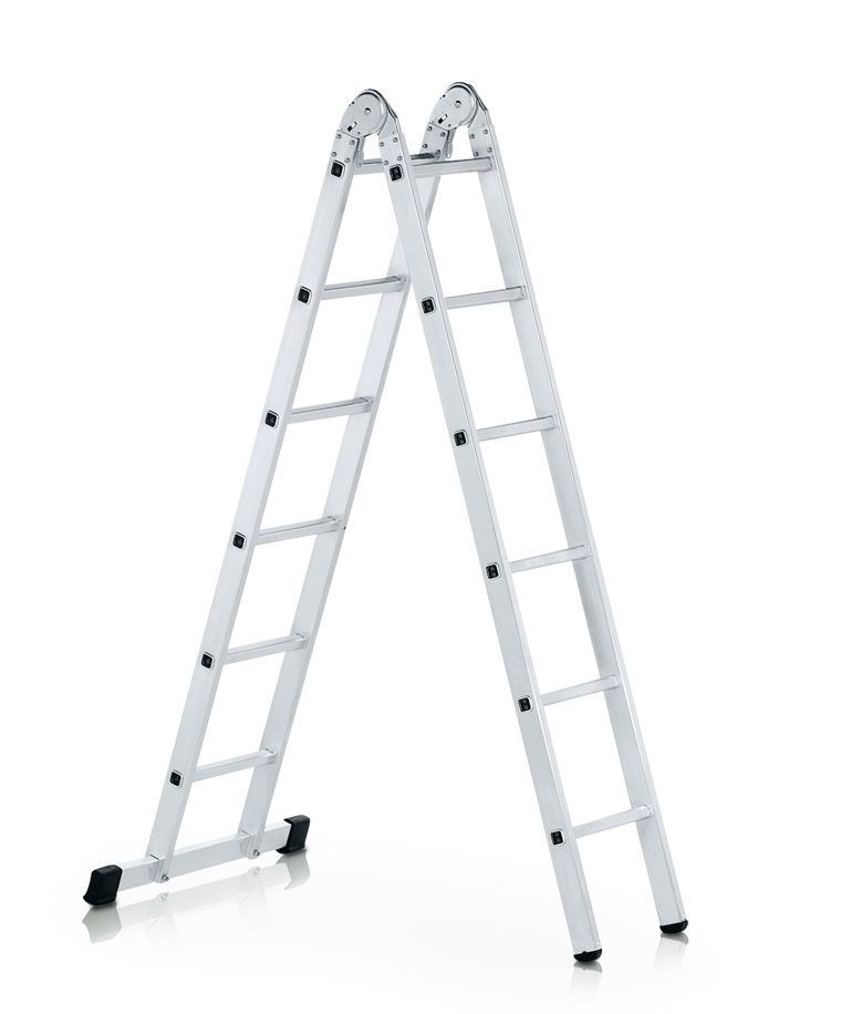 ZARGES LM-Mehrzweckleiter,2-tlg. Z600, 2 x 8 Sprossen Leiterlänge 4,70 m ZARGES LM-Mehrzweckleiter,2-tlg. Z600, 2 x 8 Sprossen Leiterlänge 4,70 m