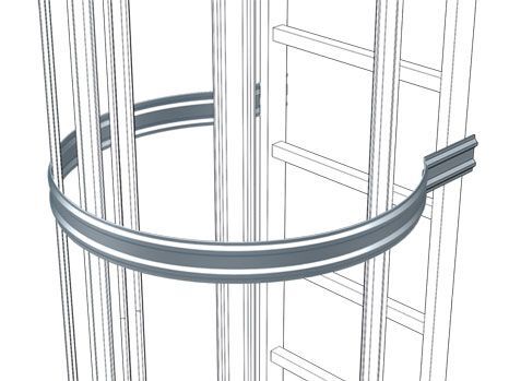 ZARGES Rückenschutzbügel verzinkt STL, D = 700 mm Produktbild ZARGES Rückenschutzbügel verzinkt STL, D = 700 mm