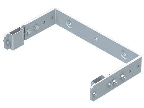ZARGES Wandhalter verstellbar, Edelstahl V4A, Wandabstand 250 - 350 mm Produktbild ZARGES Wandhalter verstellbar, Edelstahl V4A, Wandabstand 250 - 350 mm