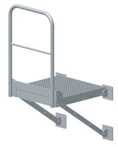 ZARGES Umstiegspodest Edelstahl V4A STL, 940 x 1000 mm ZARGES Umstiegspodest Edelstahl V4A STL, 940 x 1000 mm