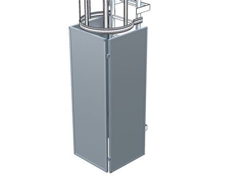 ZARGES Sicherungstüre STL, mit feststehenden Seitenteilen Produktbild ZARGES Sicherungstüre STL, mit feststehenden Seitenteilen