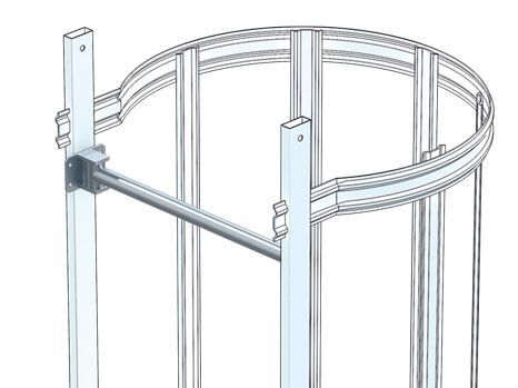 ZARGES Sicherungsschranke Edelstahl V4A STL, mit Schwerkraftverschluss Produktbild ZARGES Sicherungsschranke Edelstahl V4A STL, mit Schwerkraftverschluss bild 1