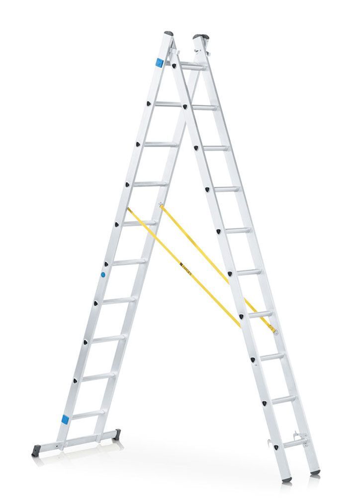 ZARGES Mehrzweckleiter 2-teilig Z200, 2 x 14 Sprossen Leiterlänge max. 6,90m Produktbild ZARGES Mehrzweckleiter 2-teilig Z200, 2 x 14 Sprossen Leiterlänge max. 6,90m