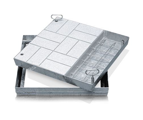 ZARGES Schachtabdeckung ST SCH, Schachtmaß 500 x 500 mm ZARGES Schachtabdeckung ST SCH, Schachtmaß 500 x 500 mm