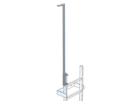 ZARGES Einstiegshilfe STL,  Holm 60 x 25 mm   1.600 mm Produktbild ZARGES Einstiegshilfe STL,  Holm 60 x 25 mm   1.600 mm