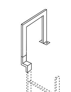 ZARGES Übersteigbügel, V4A  Länge 250 mm SCH, Höhe 1,10 m Produktbild ZARGES Übersteigbügel, V4A  Länge 250 mm SCH, Höhe 1,10 m