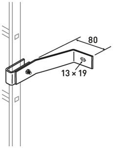 ZARGES Wandhalter für GFK Leitern, Wandabstand 280 - 330 mm Produktbild ZARGES Wandhalter für GFK Leitern, Wandabstand 280 - 330 mm bild 2