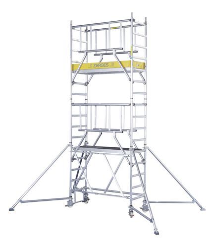 ZARGES S-PLUS Klappgerüst COMPACT Z600, 1,20 x 1,80 m, Arbeitshöhe ca. 12,40 m ZARGES S-PLUS Klappgerüst COMPACT Z600, 1,20 x 1,80 m, Arbeitshöhe ca. 12,40 m
