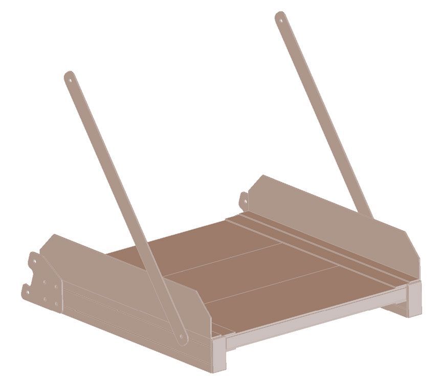 ZARGES Optionsmodul Plattform Alu gerieft Z600, für Plattformlänge 600 mm ZARGES Optionsmodul Plattform Alu gerieft Z600, für Plattformlänge 600 mm