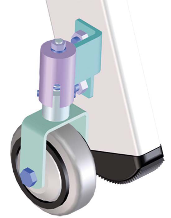 Zarges Federlenkrollen (1 Satz = 4 Stück) Produktbild Zarges Federlenkrollen (1 Satz = 4 Stück)