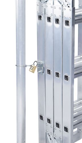 ZARGES Diebstahlschutz/Leiter mit Vierkantholm, incl. Montage Produktbild ZARGES Diebstahlschutz/Leiter mit Vierkantholm, incl. Montage