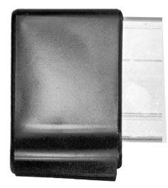 ZARGES Aussenschuh Z600, schwarz 58 x 25 mm Produktbild ZARGES Aussenschuh Z600, schwarz 58 x 25 mm