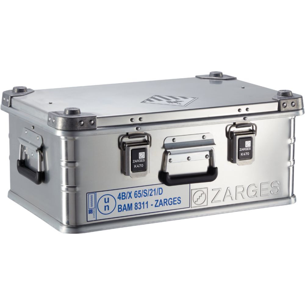 Zarges Universal Aluminiumbox Akku Safe 550 x 350 x 220 mm 42l K 470 Produktbild Zarges Universal Aluminiumbox Akku Safe 550 x 350 x 220 mm 42l K 470