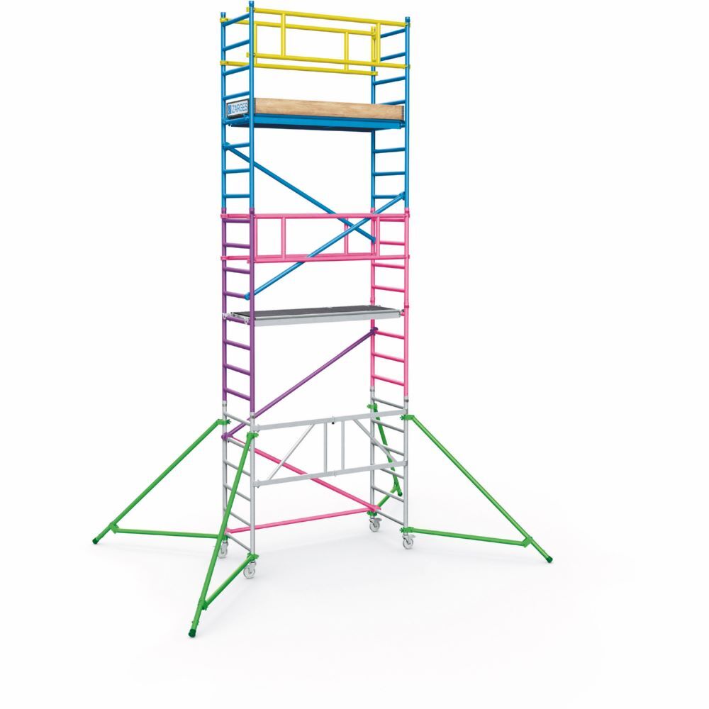 Zarges 1 m Aufstockpaket 1T rosa Paket für Gerüste Produktbild Zarges 1 m Aufstockpaket 1T rosa Paket für Gerüste