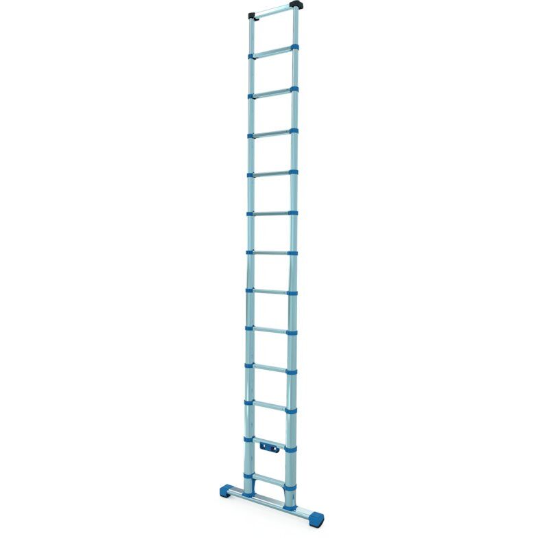 Zarges Compactstep L Teleskop Anlegeleiter mit 13 Sprossen Produktbild Zarges Compactstep L Teleskop Anlegeleiter mit 13 Sprossen