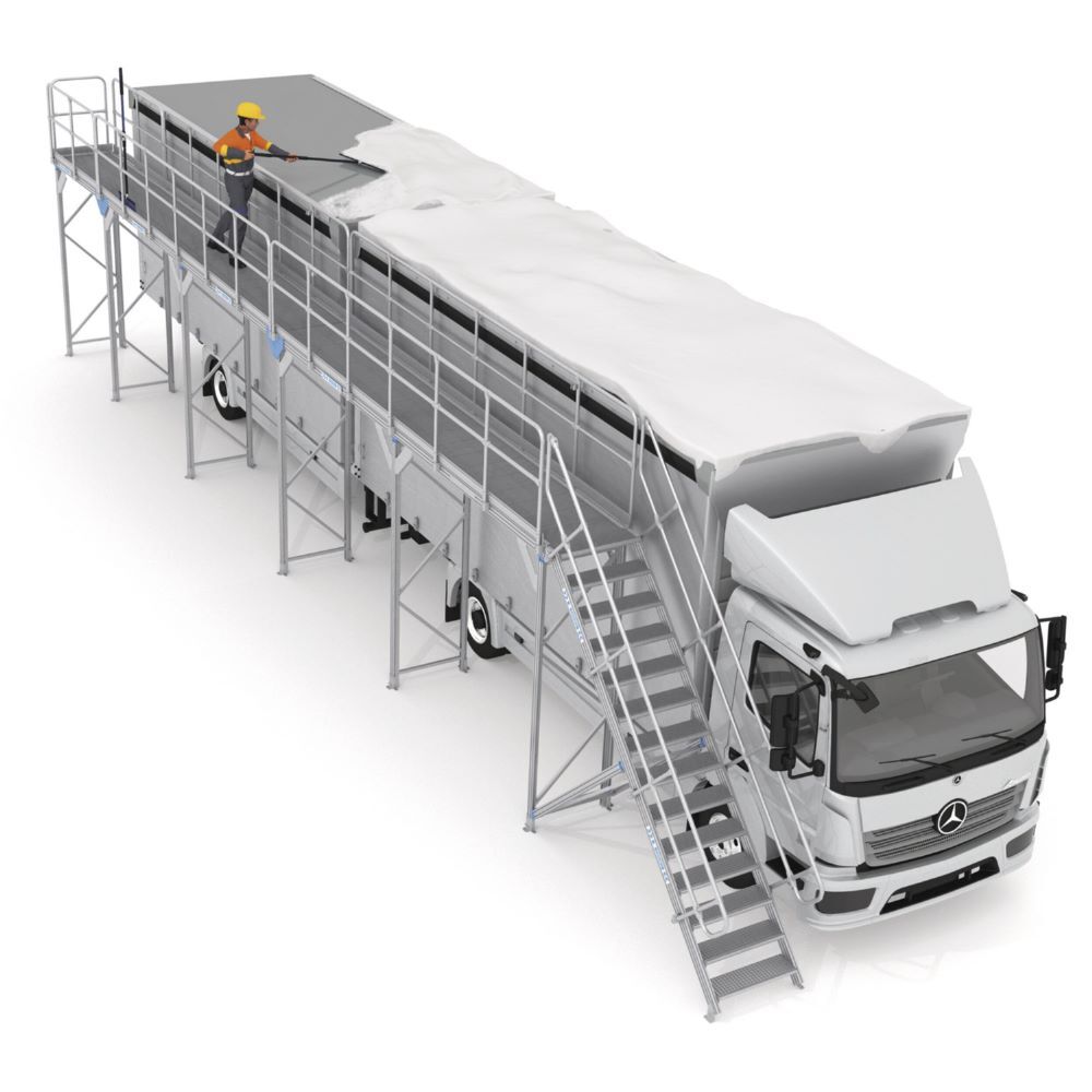 Produktbild Zarges Enteisungsbühne Erweiterungsmodul Stahl Gitterrost mit 6000 mm