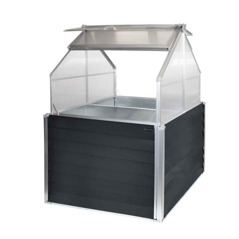 Zipper Balkon Gewächshaus mit 2 Pflanzenschalen je 120 Liter Produktbild Zipper Balkon Gewächshaus mit 2 Pflanzenschalen je 120 Liter bild 2