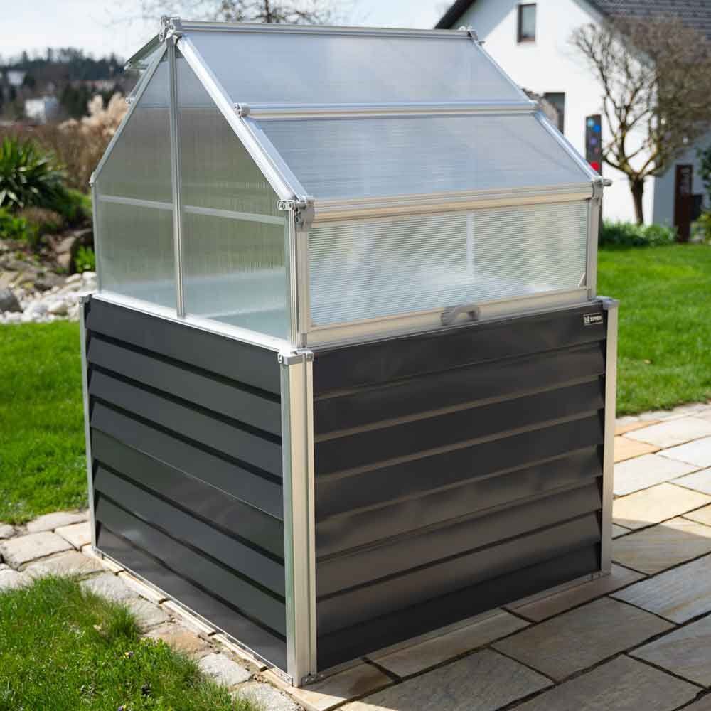 Zipper Balkon Gewächshaus mit 2 Pflanzenschalen je 120 Liter Produktbild Zipper Balkon Gewächshaus mit 2 Pflanzenschalen je 120 Liter bild 5