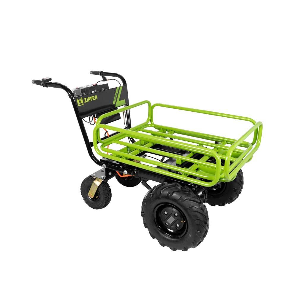 Zipper Elektro Schubkarre bis 300 kg Tragkraft mit manueller Kippfunktion Produktbild Zipper Elektro Schubkarre bis 300 kg Tragkraft mit manueller Kippfunktion