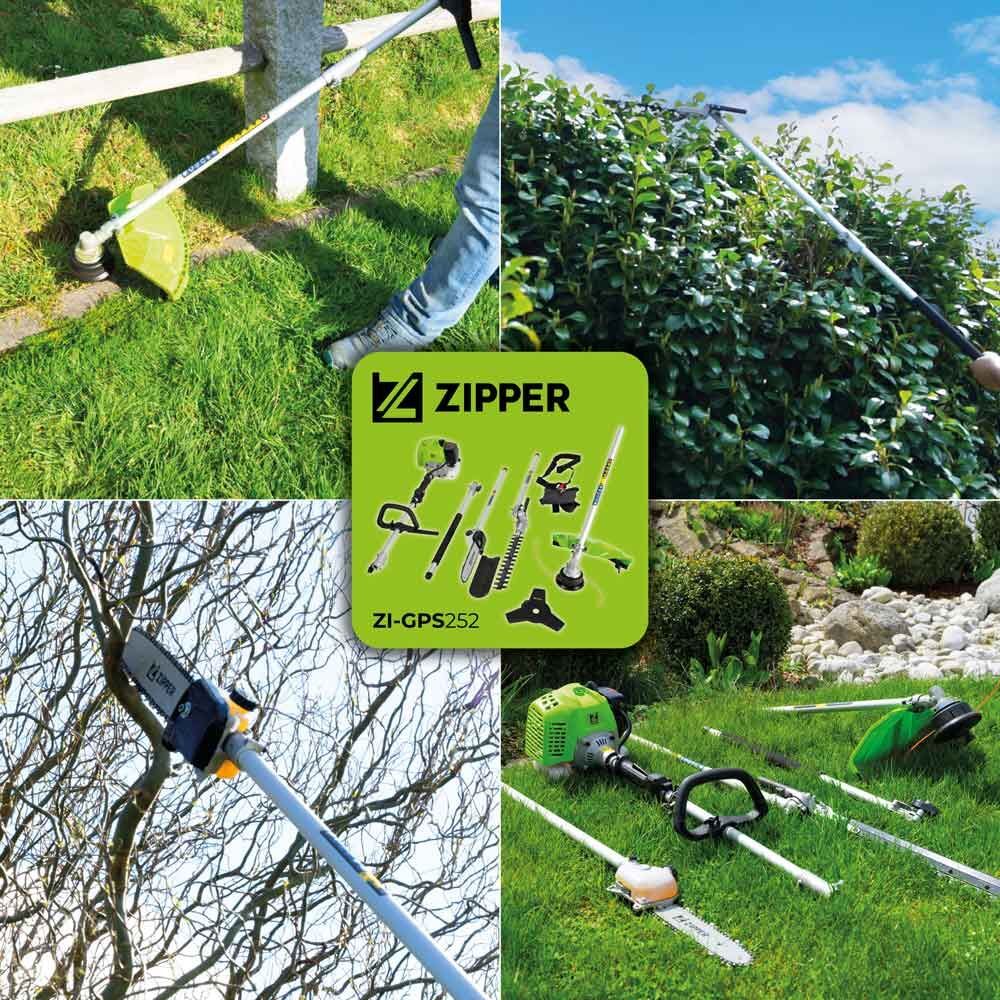 Zipper Gartenpflege Set mit 3 Aufsetzköpfe und Verlängerungen Produktbild Zipper Gartenpflege Set mit 3 Aufsetzköpfe und Verlängerungen bild 6
