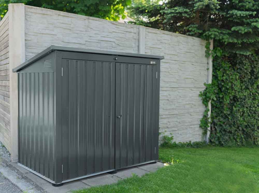 Zipper Metall Mülltonnen Box 2 x 240 Liter mit Deckel Produktbild Zipper Metall Mülltonnen Box 2 x 240 Liter mit Deckel bild 6